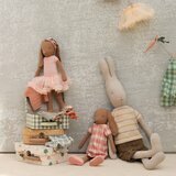 Lapin Bunny Marron Body et Tutu Rose - Taille 3 (Medium)