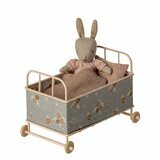 Lit Enfant en Métal (taille Micro) - Rose Poudre
