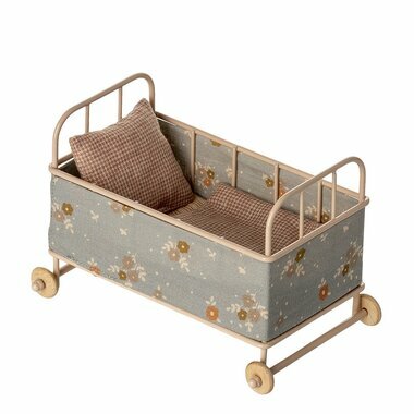 Lit Enfant en Métal (taille Micro) - Rose Poudre