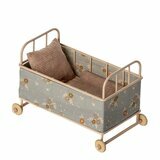 Lit Enfant en Métal (taille Micro) - Rose Poudre