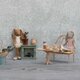 Banc Vintage (taille Mini) - Rose Foncé