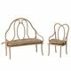 Banc Vintage (taille Mini) - Rose Foncé