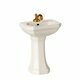 Lavabo de Salle de Bain pour Souris - Blanc Cassé