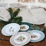 Set de 4 Assiettes à Dessert de Noël Peter Rabbit 