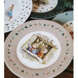 Set de 4 Assiettes à Dessert de Noël Peter Rabbit 