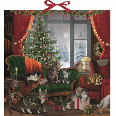 Calendrier de l'Avent Grand Format - Chats à la Fenêtre