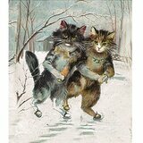 Calendrier de l'Avent Format A3 - Chats de Noël Malicieux