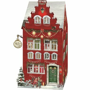 Calendrier de l'Avent Maison de Noël Lumineuse LED en 3D