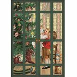 Mini Calendrier de l'Avent - Carte Fenêtre de Noël (Sapin)