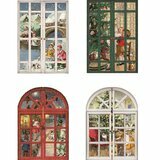 Mini Calendrier de l'Avent - Carte Fenêtre de Noël (Pont)