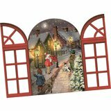 Mini Calendrier de l'Avent - Carte Fenêtre de Noël (Street)