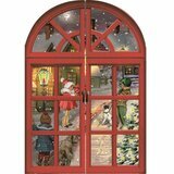 Mini Calendrier de l'Avent - Carte Fenêtre de Noël (Street)