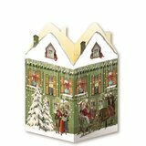 Mini Calendrier de l'Avent - Maison de Noël Lanterne (vert)