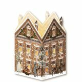 Mini Calendrier de l'Avent - Maison de Noël Lanterne (marron)