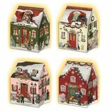 Mini Calendrier de l'Avent - Maison de Noël 3D pour LED (beige)