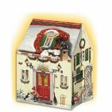 Mini Calendrier de l'Avent - Maison de Noël 3D pour LED (beige)