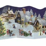 Mini Calendrier de l'Avent - Dépliant de Noël (Village)
