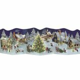 Mini Calendrier de l'Avent - Dépliant de Noël (Village)