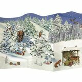 Mini Calendrier de l'Avent - Dépliant de Noël (Forêt)