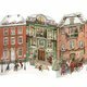 Mini Calendrier de l'Avent - Dépliant de Noël (Maisons)