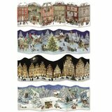 Mini Calendrier de l'Avent - Dépliant de Noël (Maisons)