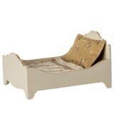 Lit pour Souris en Bois avec Parure