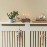 Ornement Oiseau en Tissu - Branches Bleues