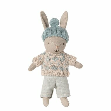 Lapin d'Hiver Sable (taille Micro) - Menthe