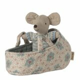 B&eacute;b&eacute; Souris dans son Couffin - Bleu