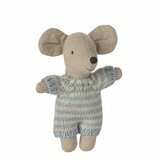 B&eacute;b&eacute; Souris dans son Couffin - Bleu