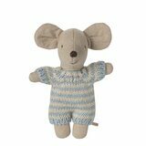 B&eacute;b&eacute; Souris dans son Couffin - Bleu