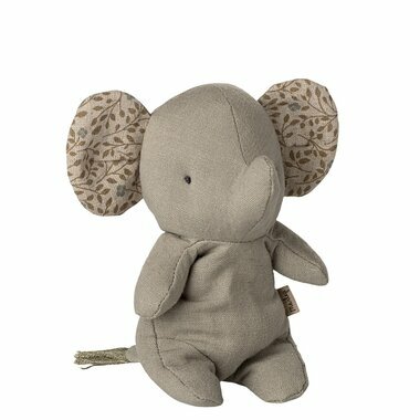 Mini Doudou Elephant - Gris Acier
