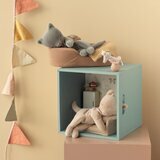 Peluche Chaton Endormi, Small - Cr&egrave;me P&ecirc;che