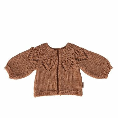 Cardigan Tricot&eacute;e Rose Vintage - Taille 3 (Medium)