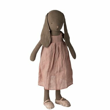 Lapin Bunny Brun Robe et Ballerines - Taille 4 (Maxi)