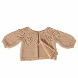 Cardigan Tricot&eacute; Rose Pale - Taille 4 (Maxi)