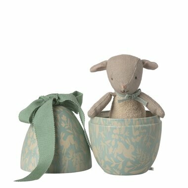 Oeuf de P&acirc;ques avec Micro Agneau, Small - Menthe Poudr&eacute;