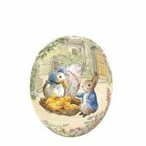 Oeuf de P&acirc;ques Vintage 12 cm - Peter Rabbit and Jemina