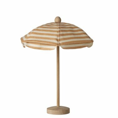 Parasol de Plage pour Souris - Rayures Corail