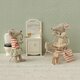 Trousse de Toilette pour Souris - Ray&eacute; rouge