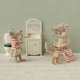 Trousse de Toilette pour Souris - Ray&eacute; rouge
