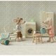 Trousse de Toilette pour Souris - Ray&eacute; bleu