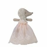 B&eacute;b&eacute; Souris en Robe de Bapt&ecirc;me - Poudre