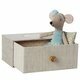 Souris Petite Soeur Ballerine dans son Lit Tiroir 