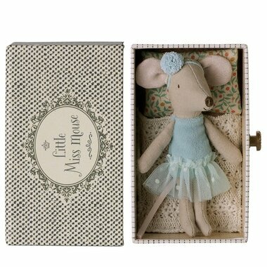 Souris Petite Soeur Ballerine dans son Lit Tiroir 