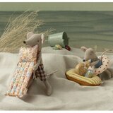 Souris de Plage Papa sur son Matelas