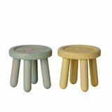Ensemble de Tabourets pour Souris - Bleu Menthe/Jaune Clair