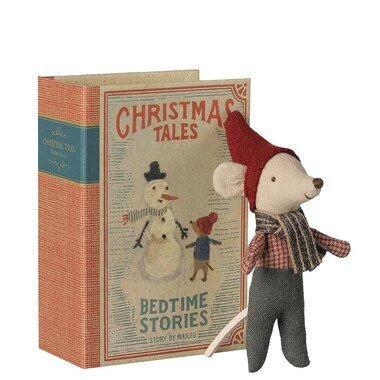 Souris de No&euml;l - B&eacute;b&eacute; dans son Coffret Livre