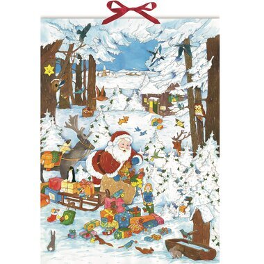 Calendrier de l'Avent Grand Format - Le P&egrave;re-No&euml;l dans la For&ecirc;t