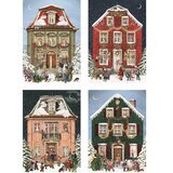 Mini Calendrier de l'Avent - Maison de No&euml;l (Vert)
